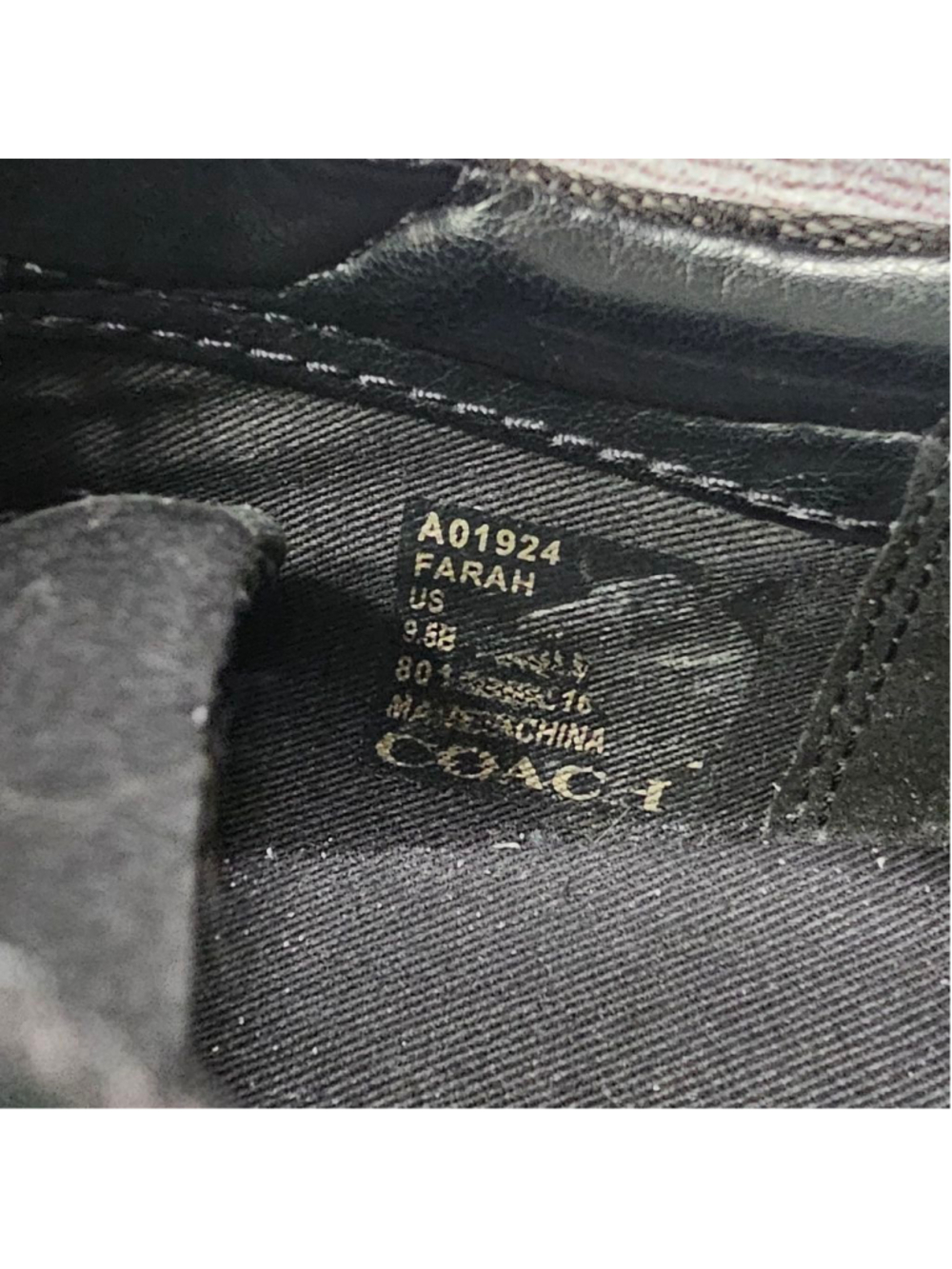 Coach sz 9.5 Farah Logo tennis sneakers - Picture 5 of 12